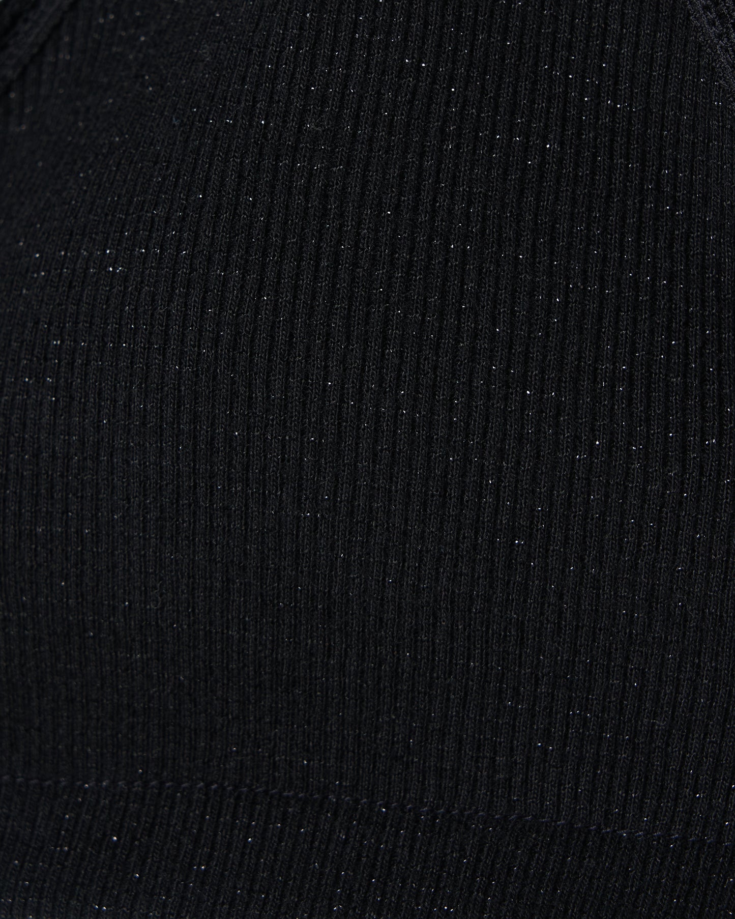 Glitter Rib Bralette black【Delivery in February 2025】