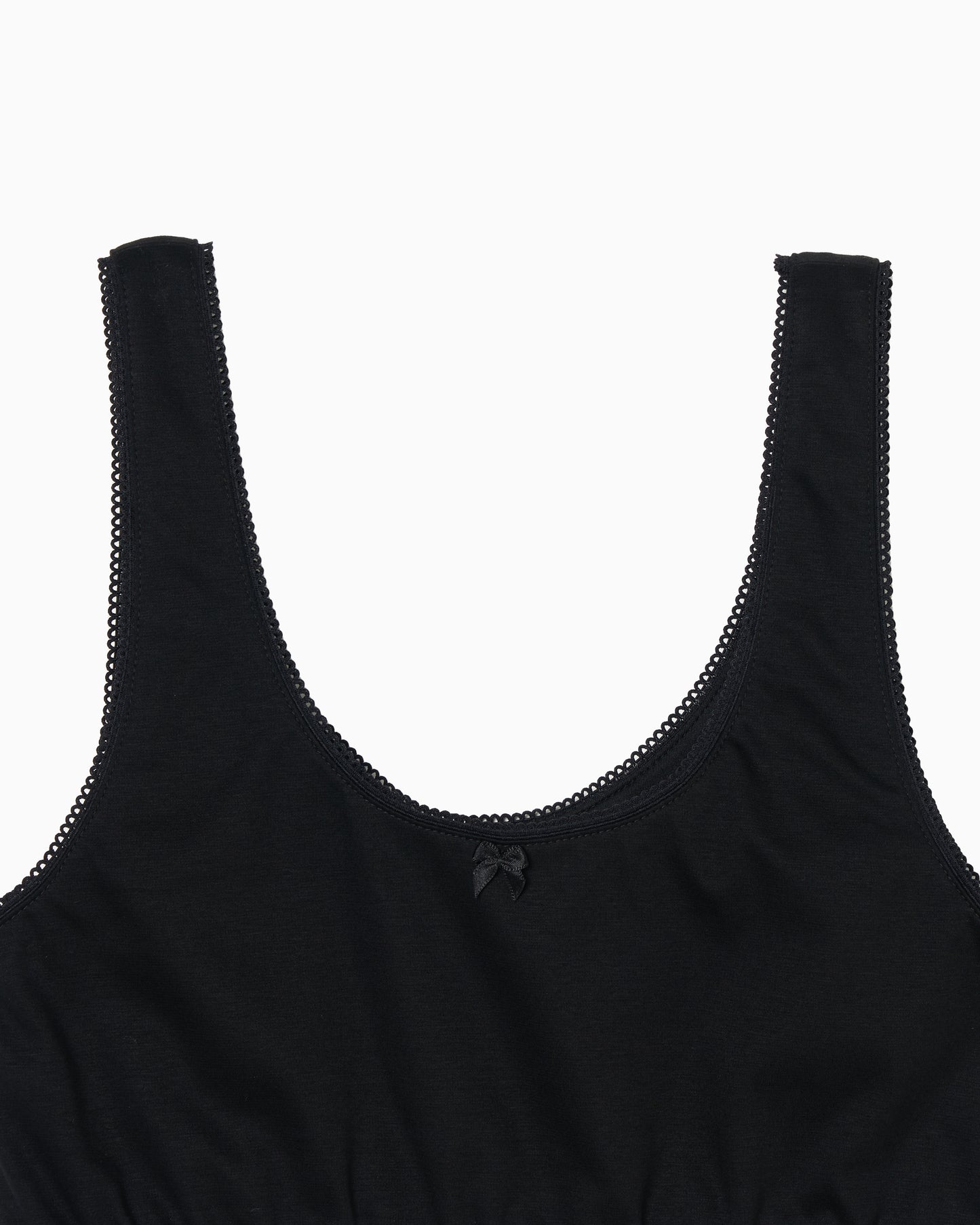 Cropped Tank Top black【Stock】