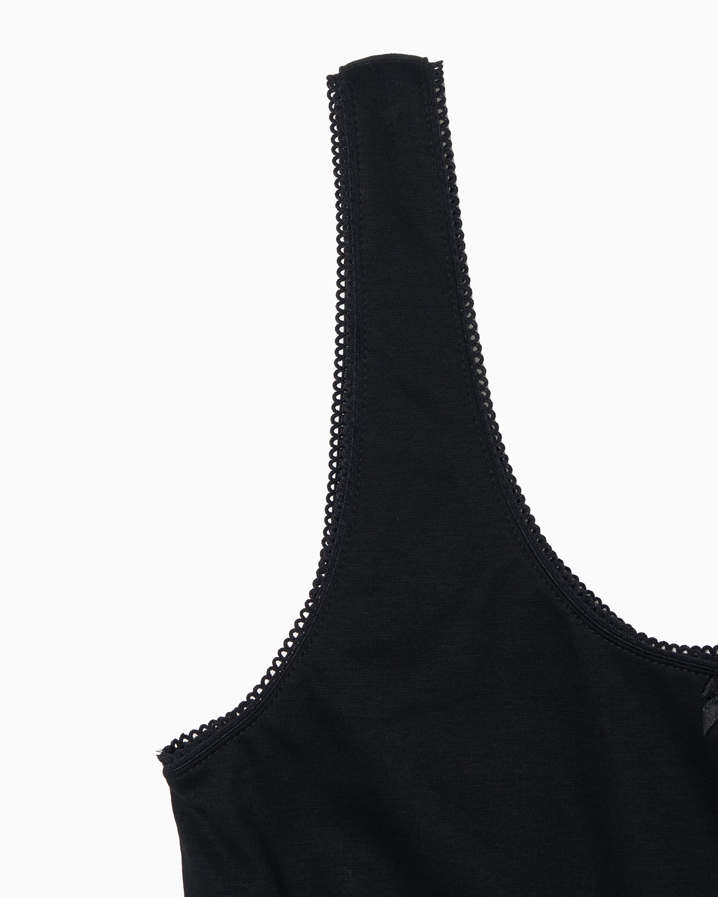 Cropped Tank Top black【Stock】