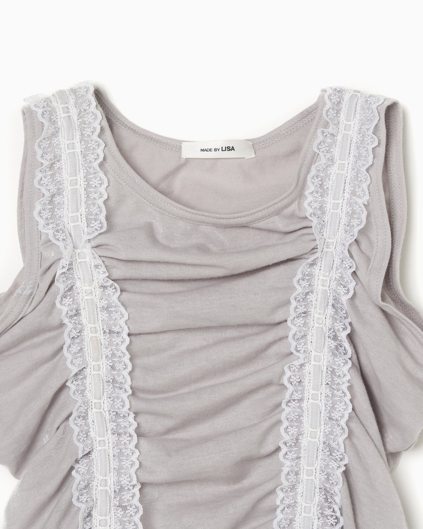 Shirring Tank Top gray【Delivery in Jun 2025】