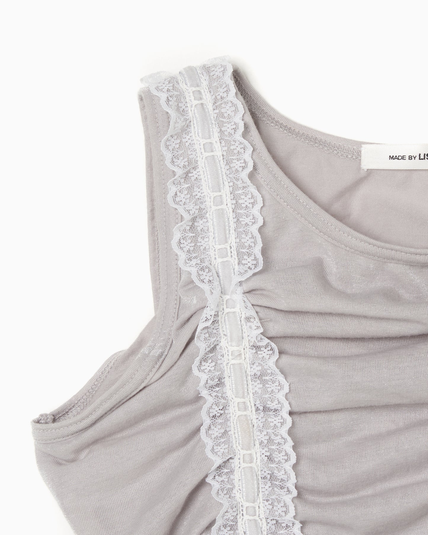 Shirring Tank Top gray【Delivery in Jun 2025】