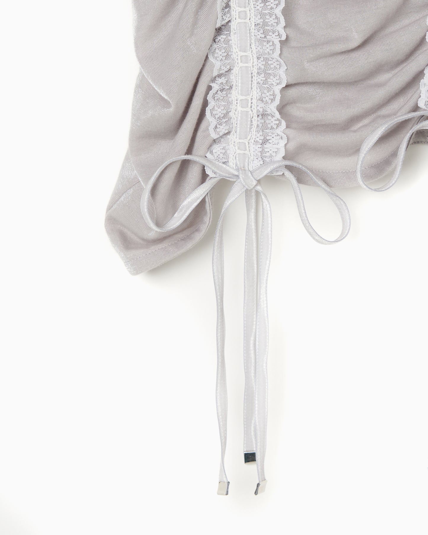 Shirring Tank Top gray【Delivery in Jun 2025】