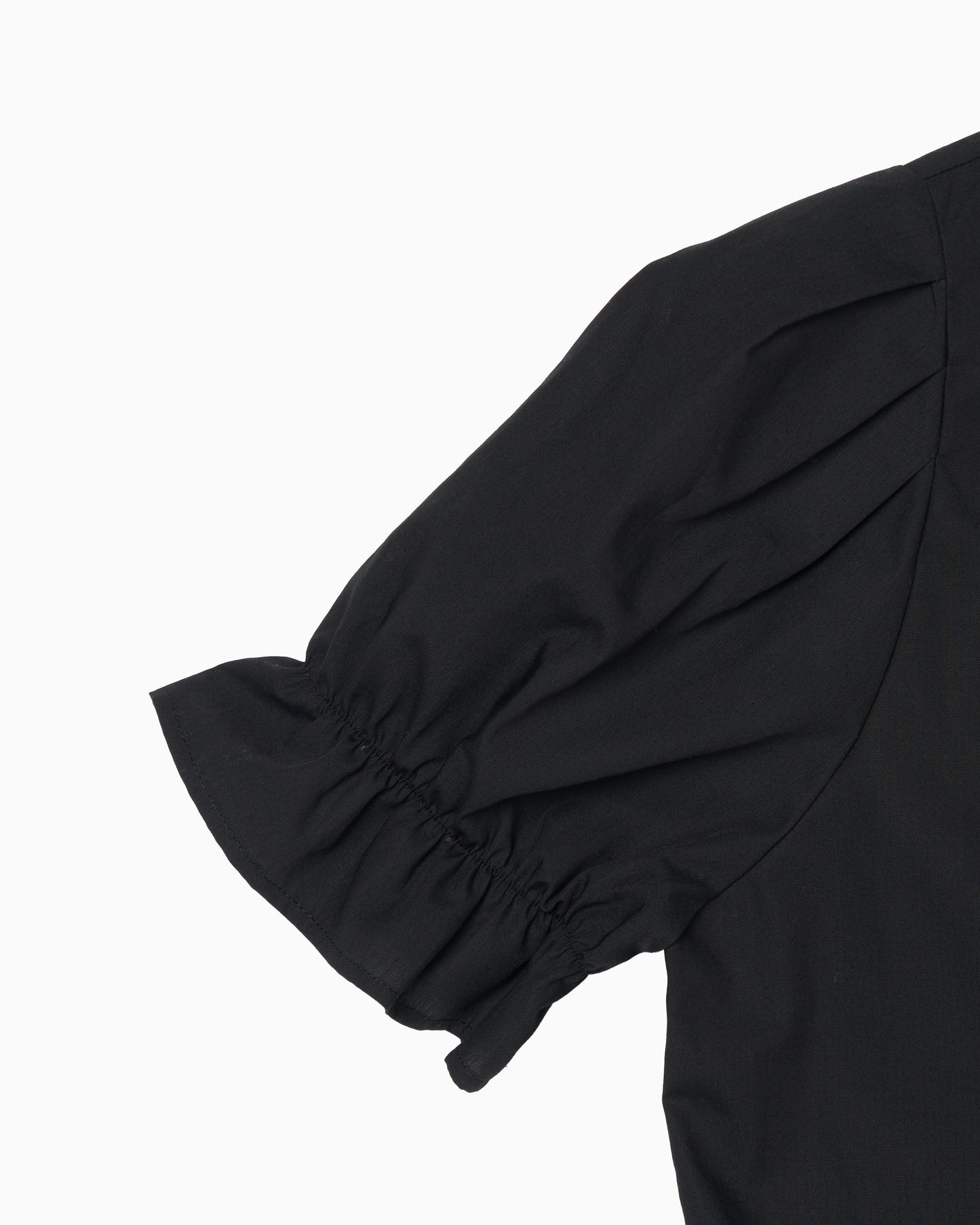 Flower Frog Button Shirt black【Stock】