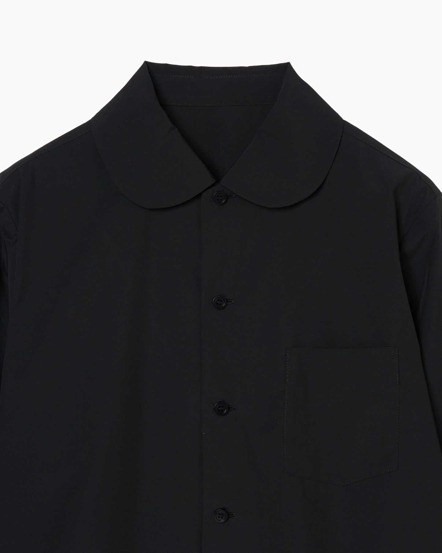 Peter-Pan Collar Shirt black【Stock】