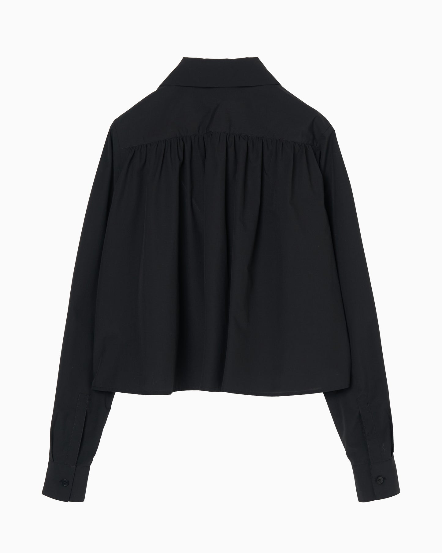 Peter-Pan Collar Shirt black【Stock】