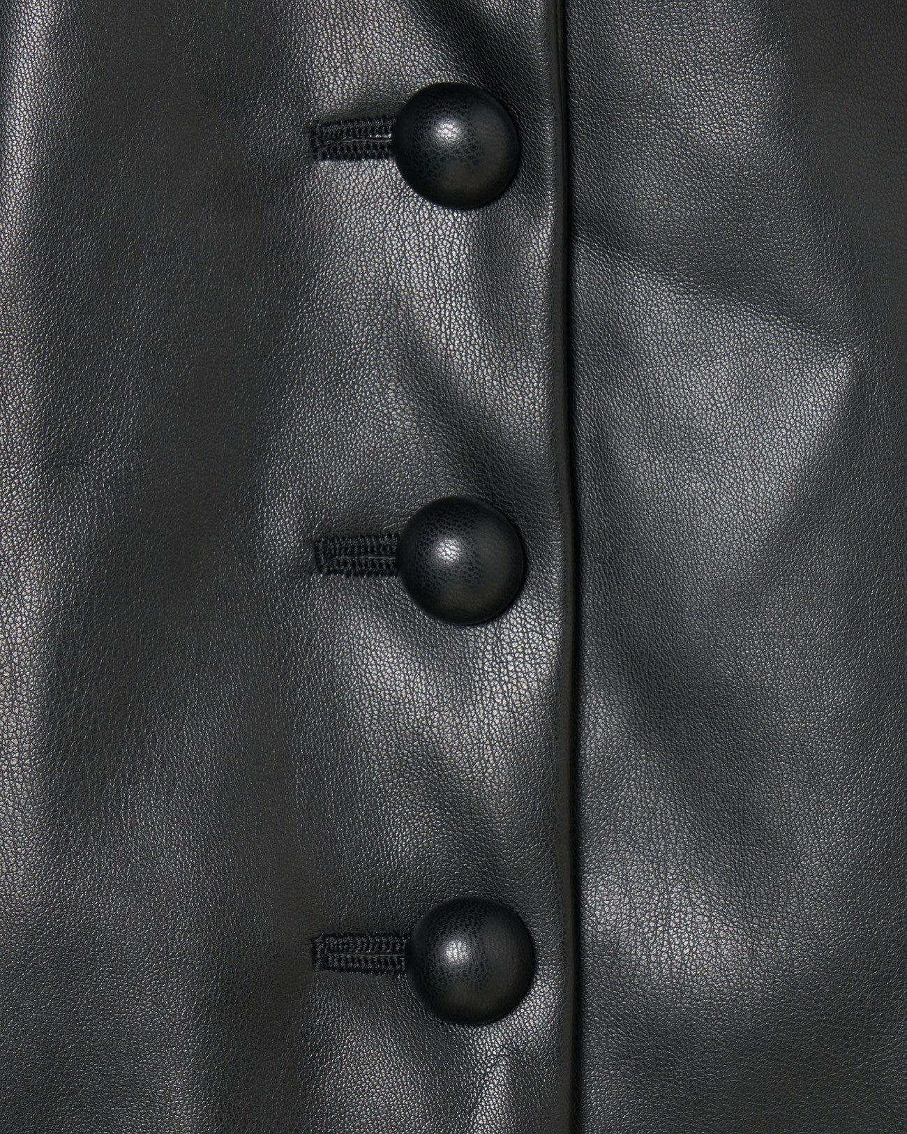 Peter-Pan Collar Peplum Jacket  faux leather【Delivery in Jun 2025】