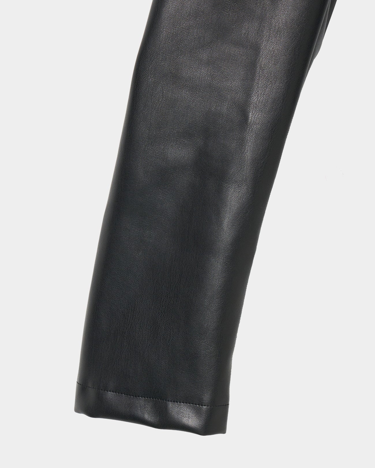 Peter-Pan Collar Peplum Jacket  faux leather【Delivery in Jun 2025】