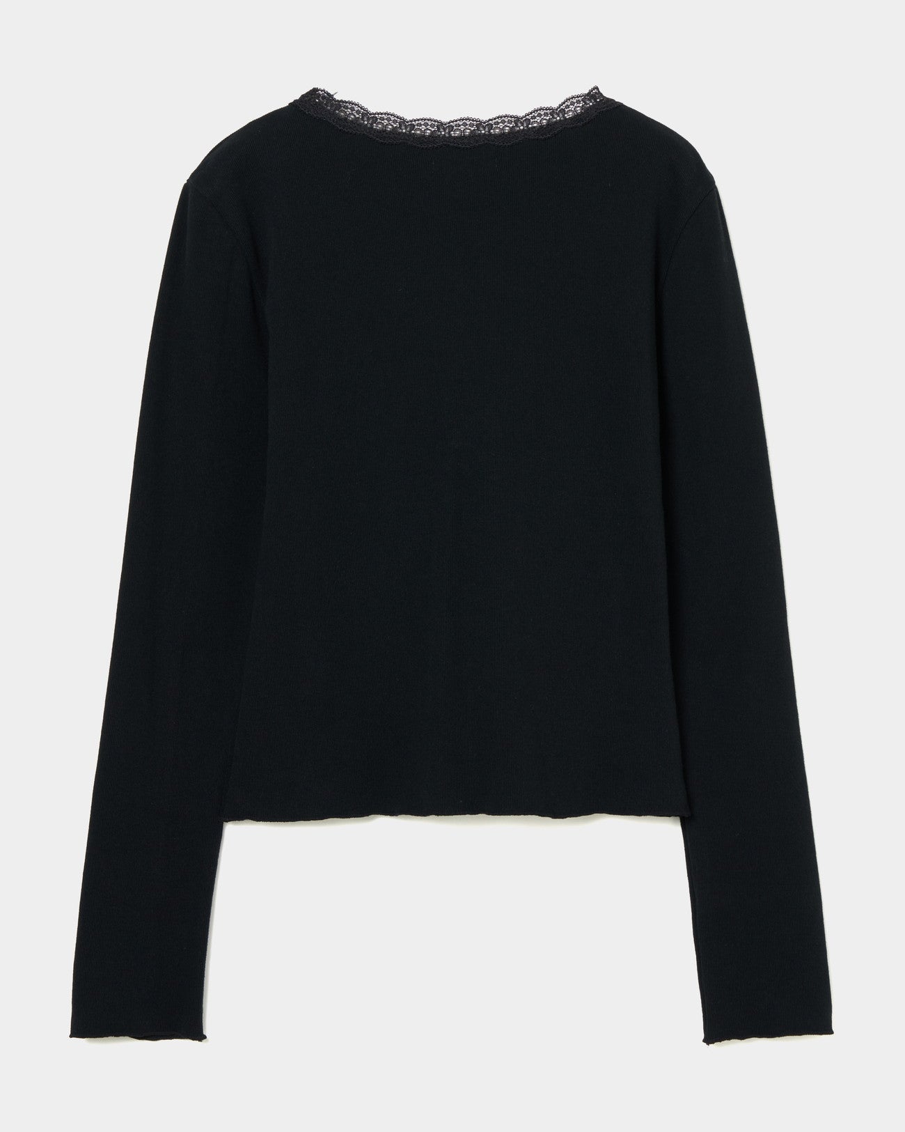 Rose Point Rib Top black【Delivery in February 2025】