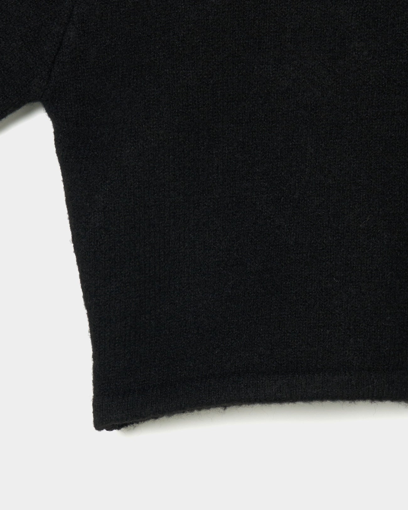 Crop Knit Cardigan black【Stock】