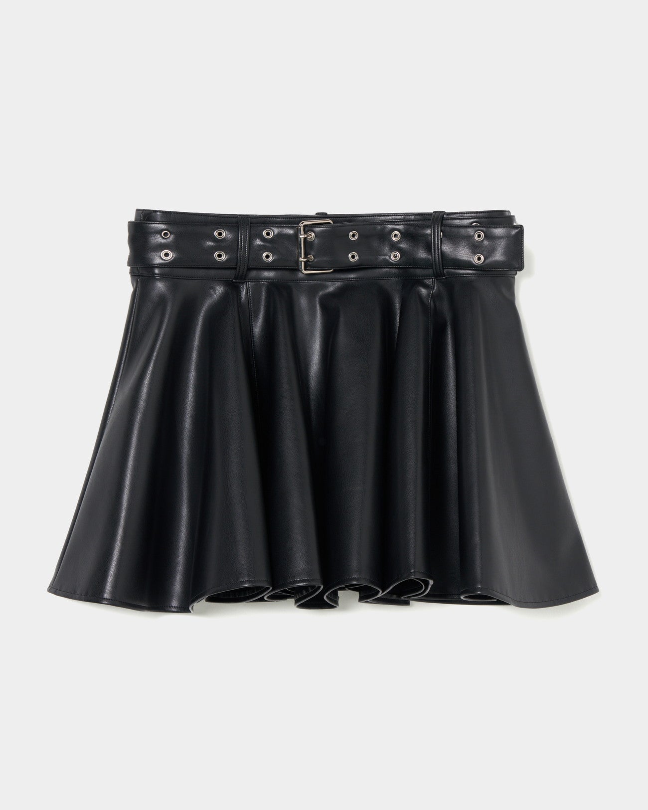Belt Skirt faux leather【Delivery in Jun 2025】