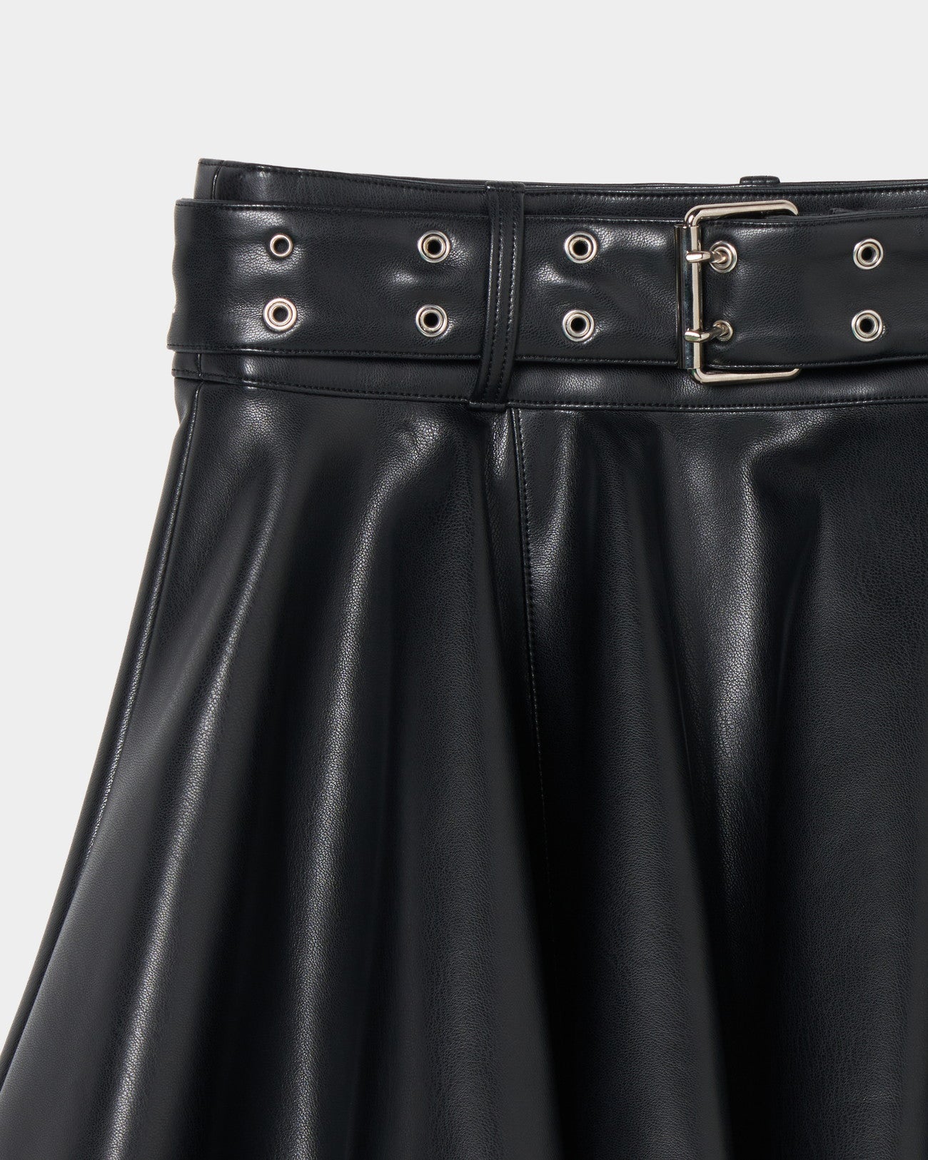Belt Skirt faux leather【Delivery in Jun 2025】