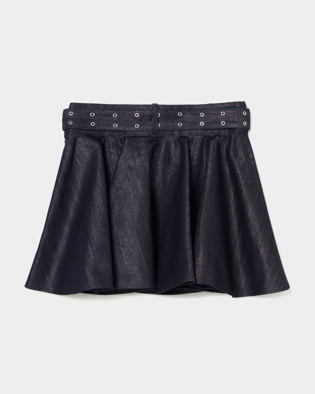 Belt Skirt glitter denim【Delivery in Jun 2025】
