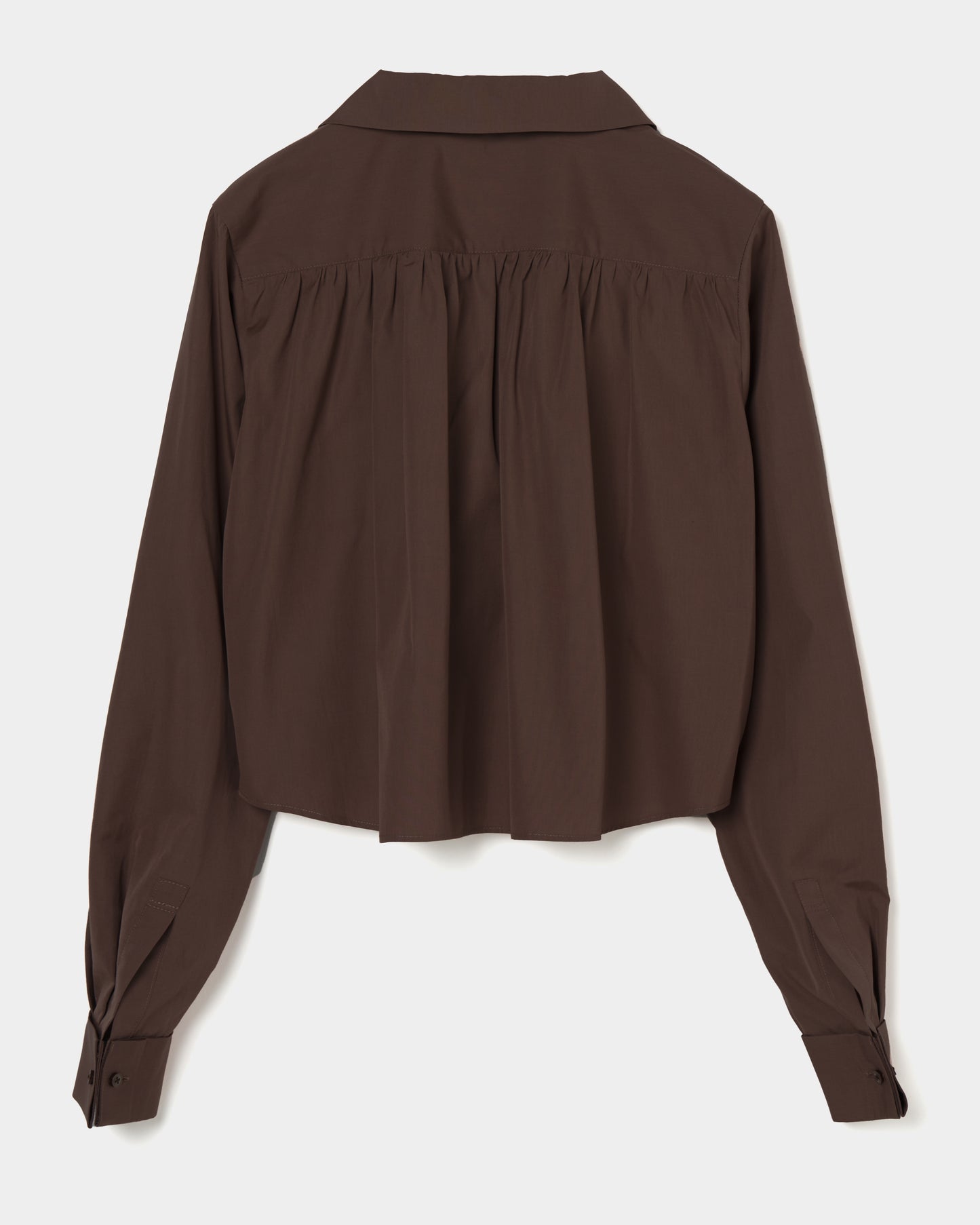 Peter-Pan Collar Shirt brown【Delivery in Jun 2025】