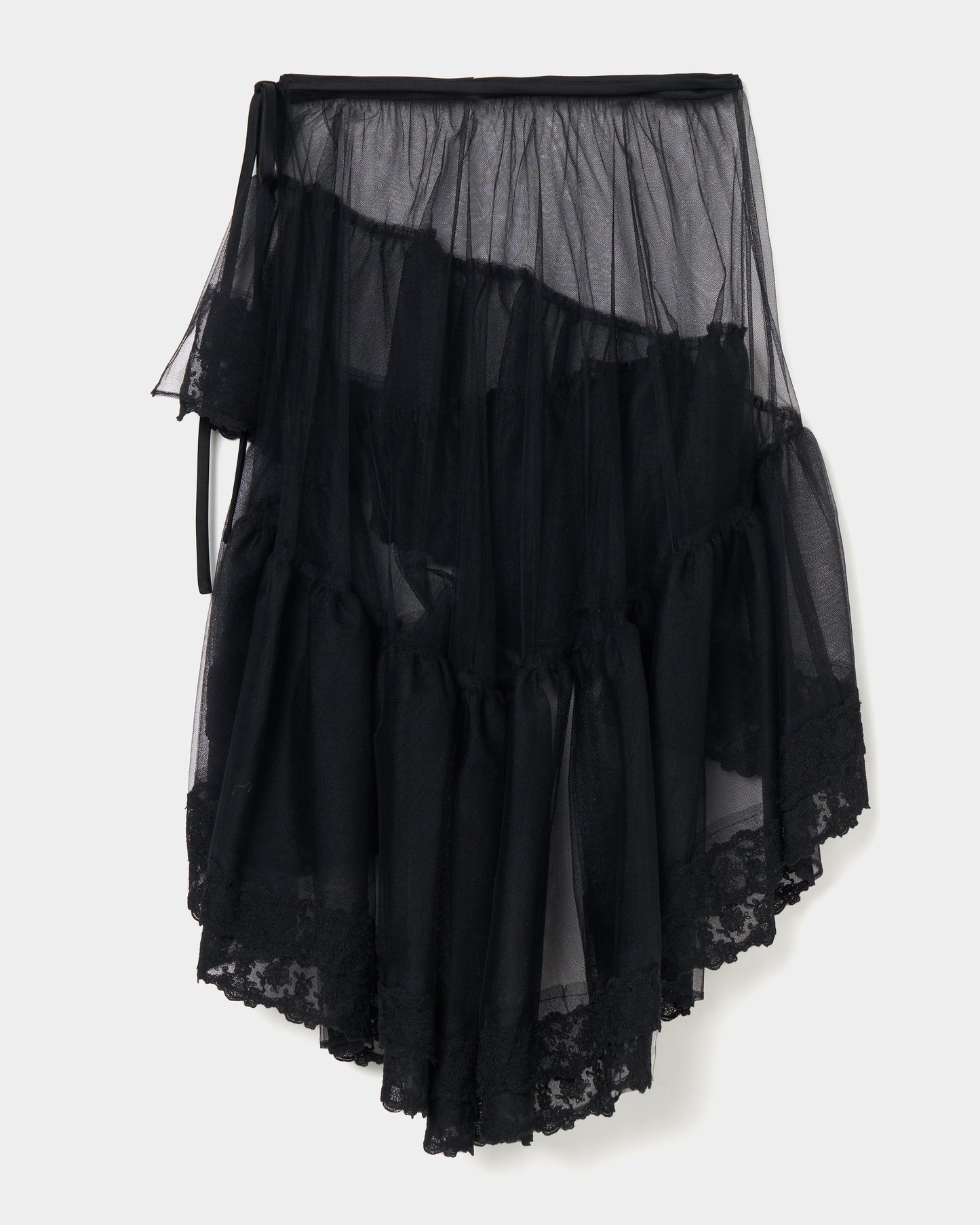 Tulle Midi Skirt Black【Delivery in Jun 2025】