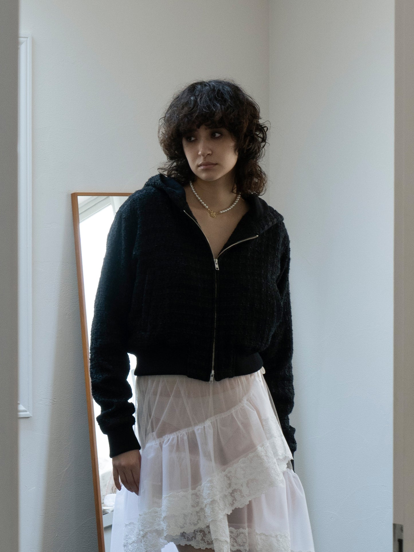 Tweed Hoodie【Delivery in Jun 2025】