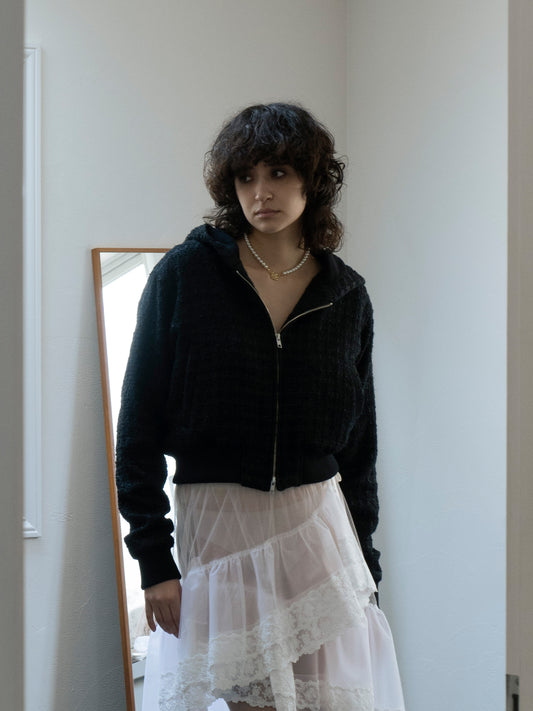 Tweed Hoodie【Delivery in Jun 2025】