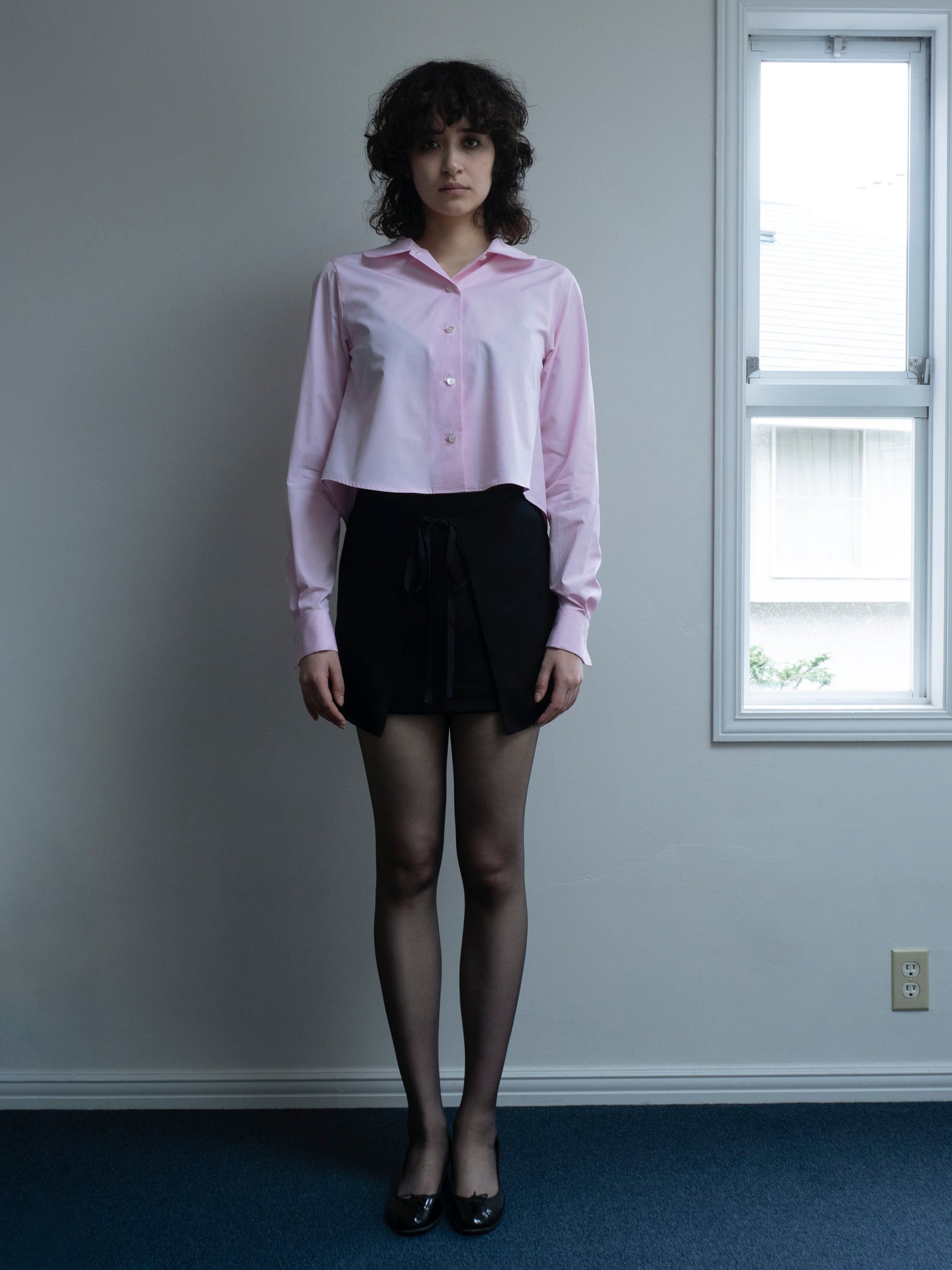 Peter-Pan Collar Shirt pink【Delivery in Jun 2025】