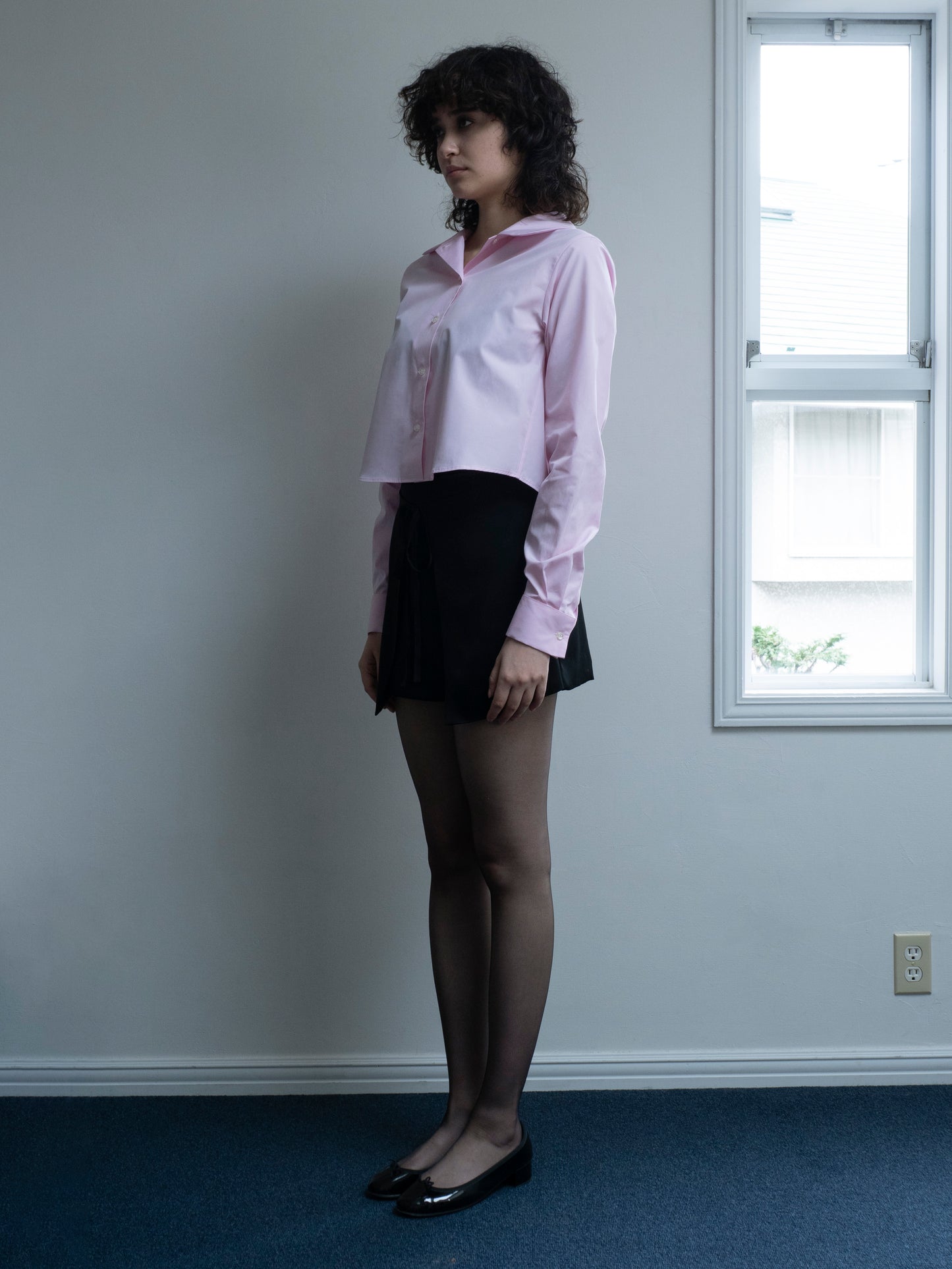 Peter-Pan Collar Shirt pink【Delivery in Jun 2025】