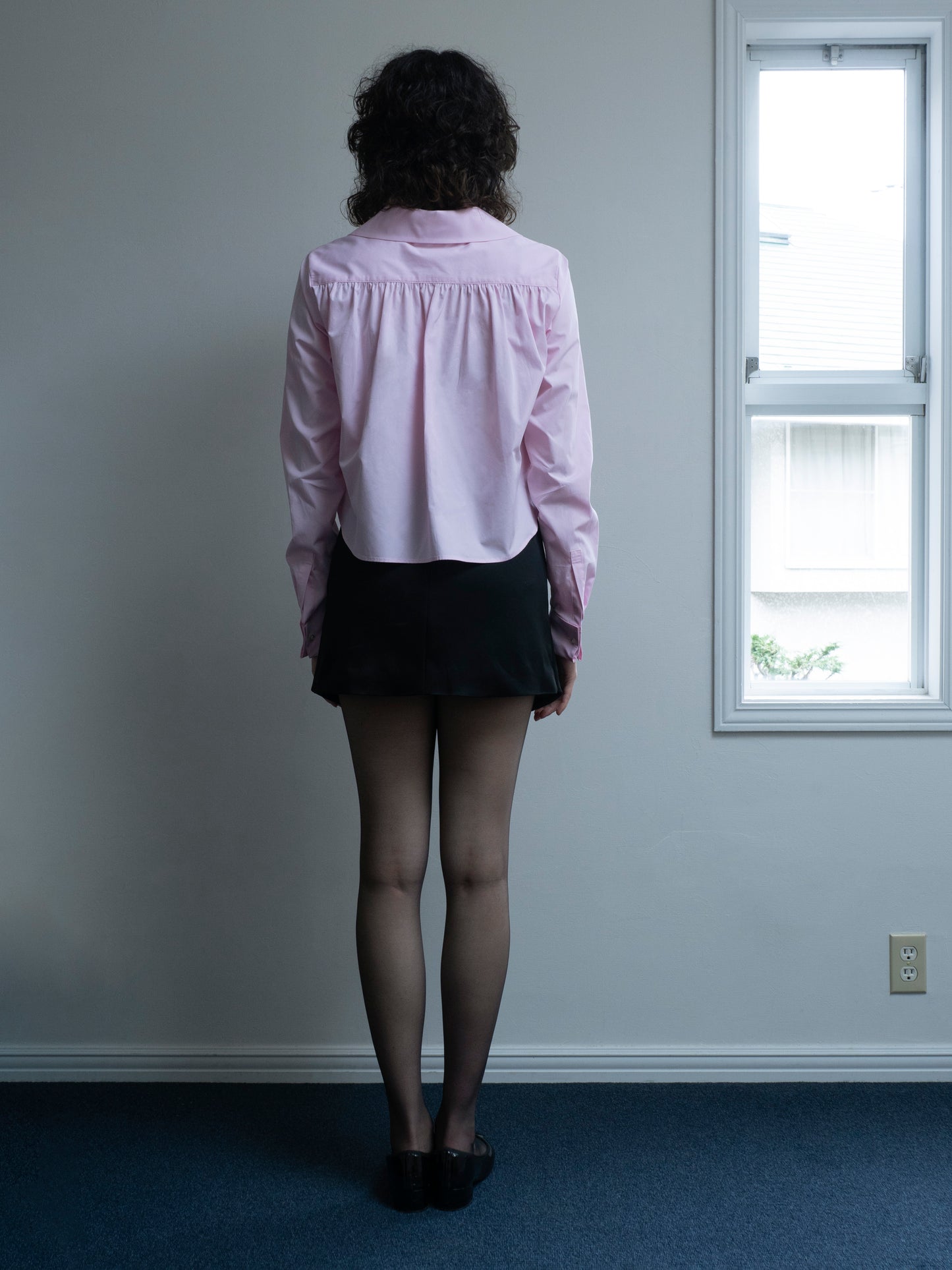 Peter-Pan Collar Shirt pink【Delivery in Jun 2025】