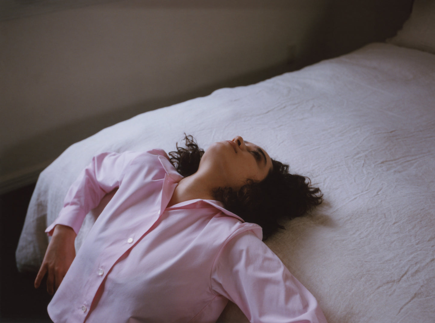 Peter-Pan Collar Shirt pink【Delivery in Jun 2025】