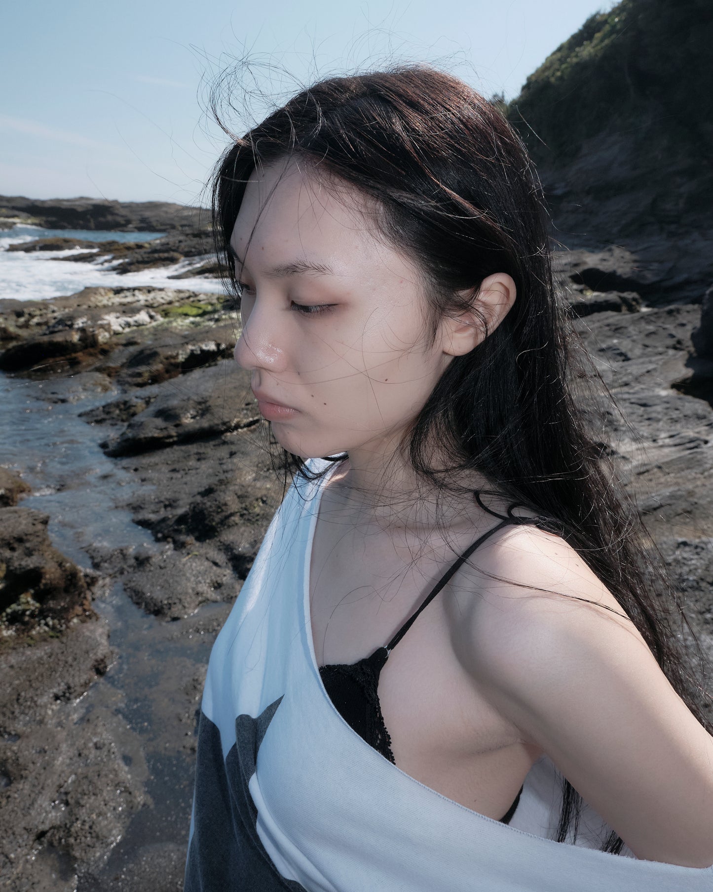 PLEASE I’M A STAR T-shirt off shoulder【Stock】