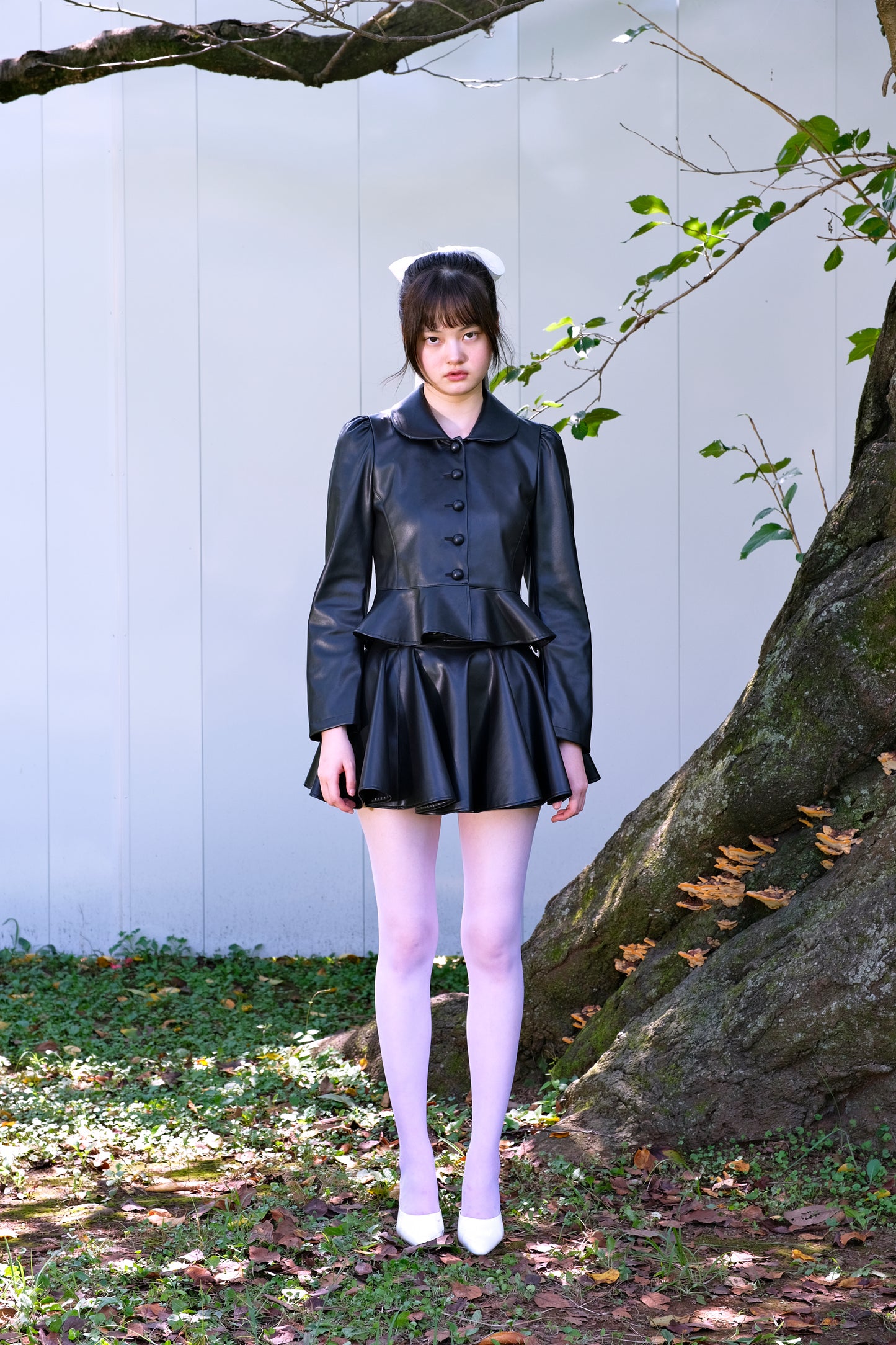 Belt Skirt faux leather【Delivery in Jun 2025】