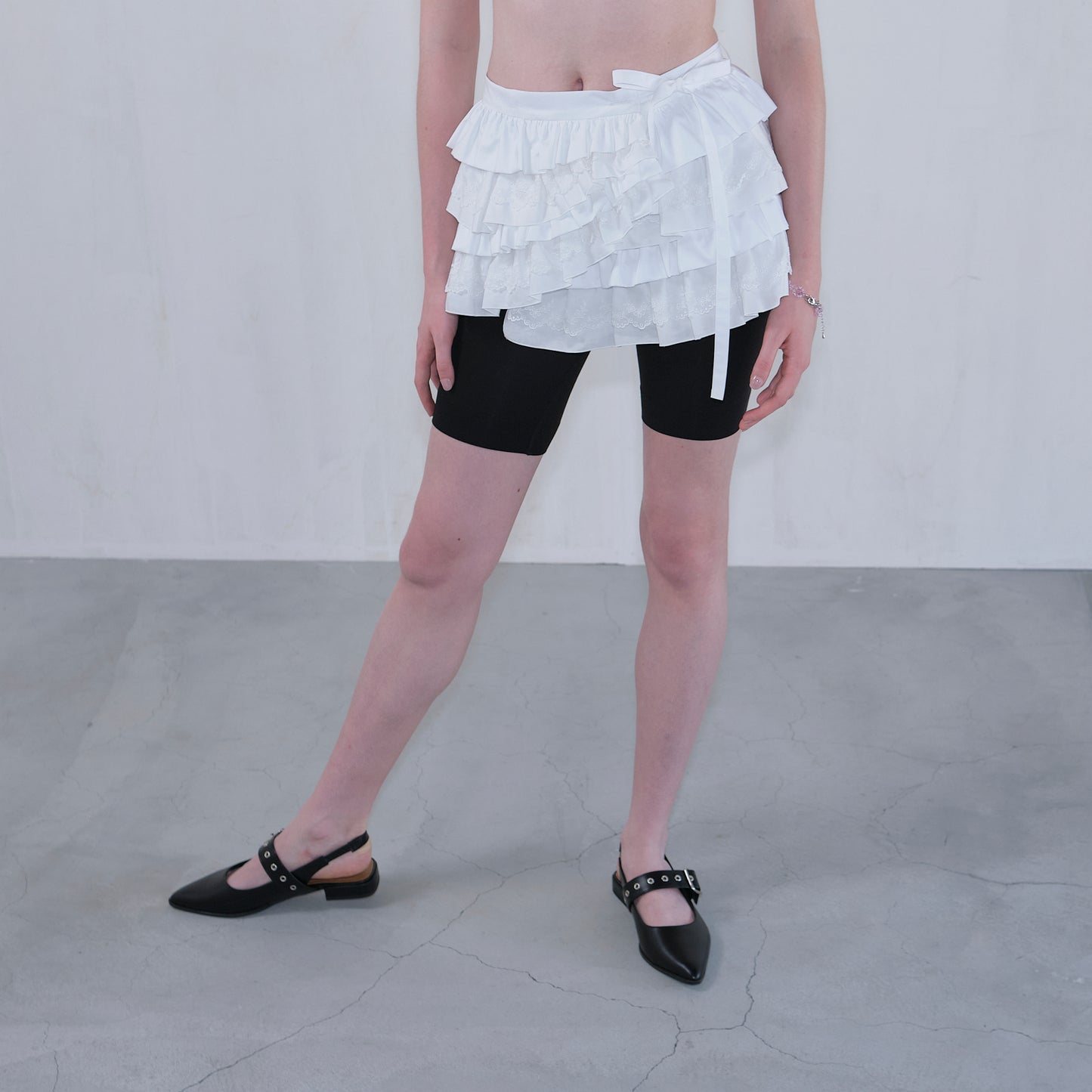 Mini Wrap Skirt white【Delivery in Jun 2025】