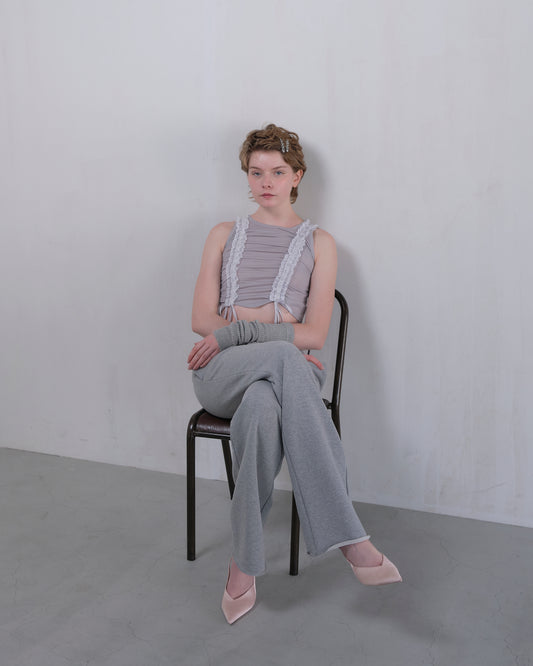 Glitter Baggy Sweatpants Gray【sample】